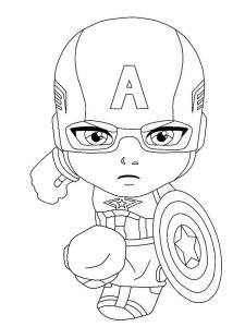 Captain America coloring page 42 - Free printable