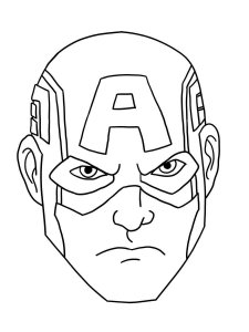 Captain America coloring page 43 - Free printable