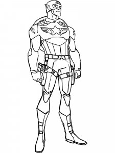 Captain America coloring page 46 - Free printable