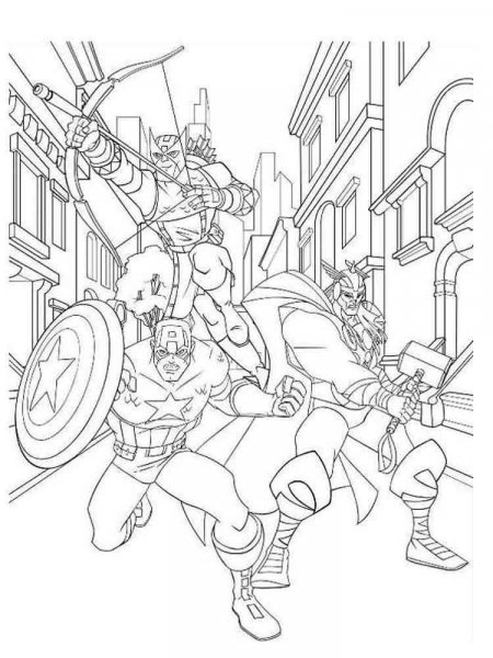 Captain America coloring pages