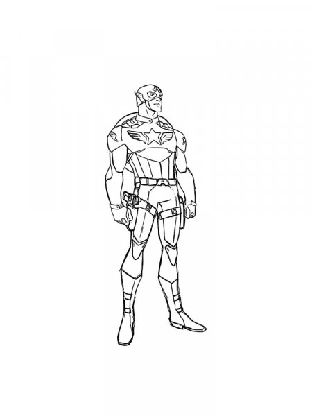 Captain America coloring pages