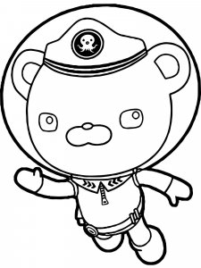 Captain Barnacles coloring page 1 - Free printable