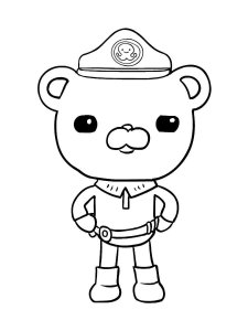 Captain Barnacles coloring page 4 - Free printable