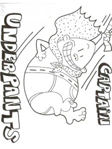 Captain Underpants coloring page 10 - Free printable