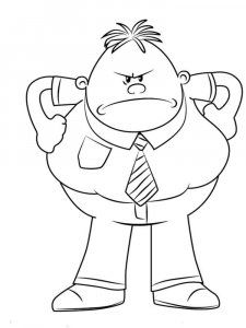 Captain Underpants coloring page 5 - Free printable