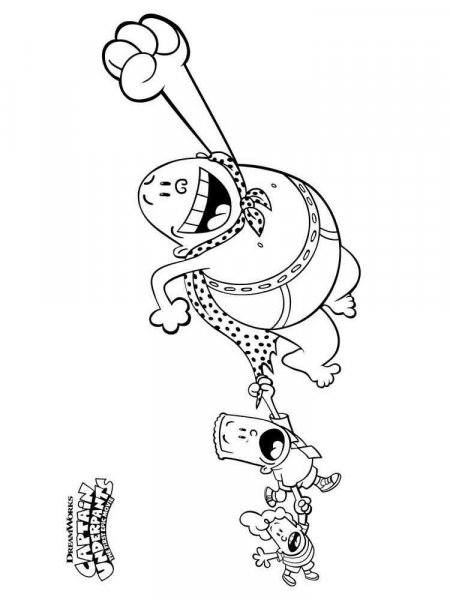 Captain Underpants coloring pages