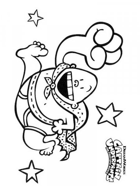 Captain Underpants coloring pages