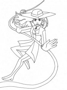 Carmen Sandiego coloring page 3 - Free printable