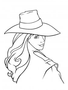 Carmen Sandiego coloring page 4 - Free printable