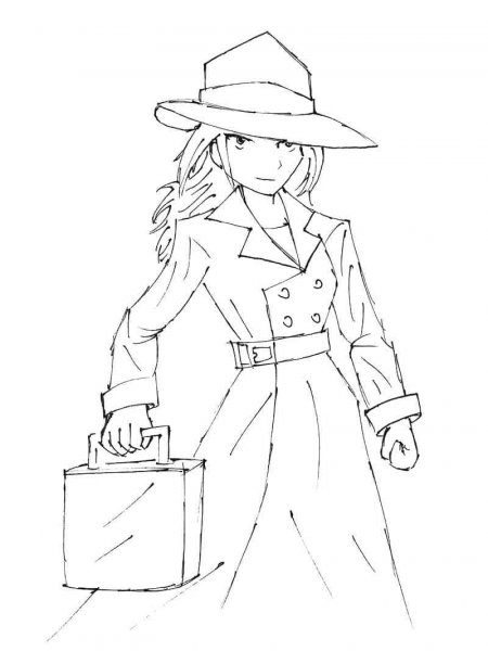 Carmen Sandiego coloring pages