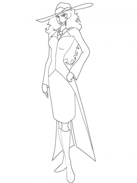 Carmen Sandiego coloring pages