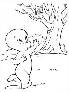 Casper coloring page 12 - Free printable