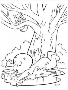 Casper coloring page 13 - Free printable