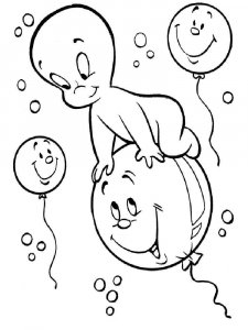 Casper coloring page 22 - Free printable