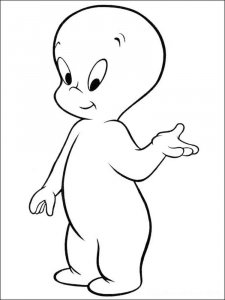 Casper coloring page 5 - Free printable