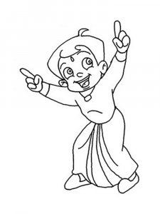 Chhota Bheem coloring page 2 - Free printable