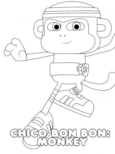 Chico Bon Bon coloring pages