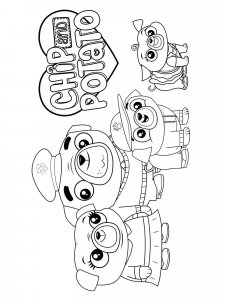 Chip and Potato coloring page 19 - Free printable
