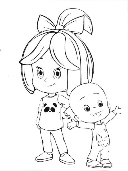 Cleo & Cuquin coloring pages