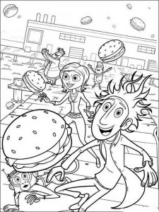 Cloudy with a Chance of Meatballs coloring page 2 - Free printable
