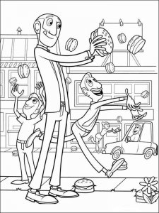 Cloudy with a Chance of Meatballs coloring page 4 - Free printable