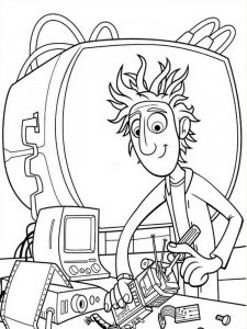 Cloudy with a Chance of Meatballs coloring page 7 - Free printable