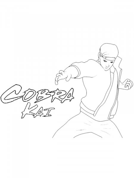 Cobra Kai coloring pages