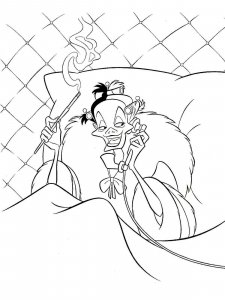 Cruella de Vil coloring page 10 - Free printable