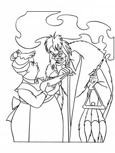 Cruella de Vil coloring page 17 - Free printable
