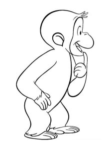 Curious George coloring page 10 - Free printable