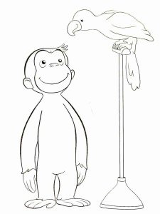 Curious George coloring page 15 - Free printable