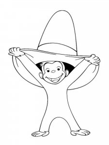 Curious George coloring page 24 - Free printable
