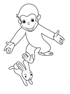 Curious George coloring page 29 - Free printable