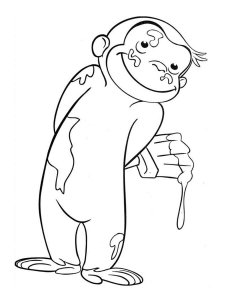 Curious George coloring page 30 - Free printable