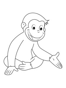 Curious George coloring page 36 - Free printable