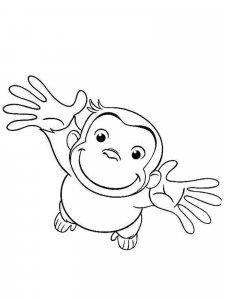 Curious George coloring page 38 - Free printable