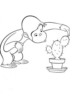 Curious George coloring page 9 - Free printable