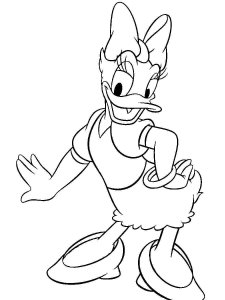 Daisy Duck coloring page 1 - Free printable