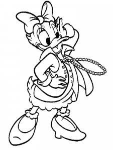 Daisy Duck coloring page 13 - Free printable