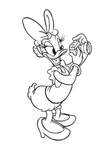 Daisy Duck coloring page 2 - Free printable