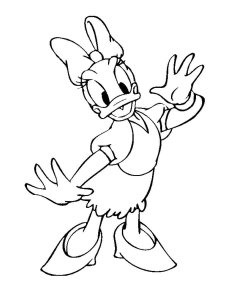 Daisy Duck coloring page 4 - Free printable
