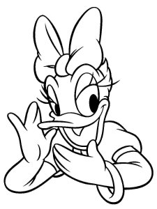 Daisy Duck coloring page 9 - Free printable