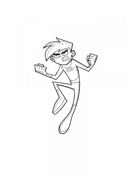 Danny Phantom coloring pages