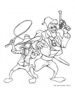 Darkwing Duck coloring page 4 - Free printable
