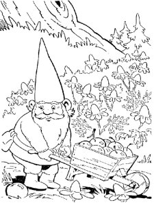 David the Gnome coloring page 10 - Free printable