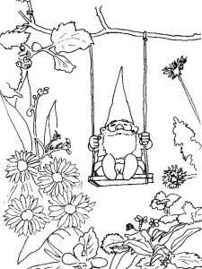 David the Gnome coloring page 2 - Free printable