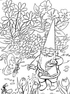 David the Gnome coloring page 4 - Free printable