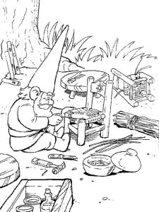 David the Gnome coloring page 5 - Free printable