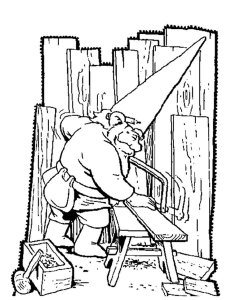 David the Gnome coloring page 7 - Free printable