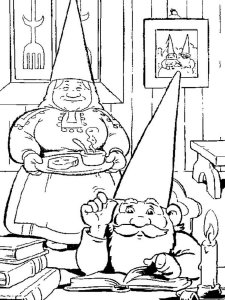 David the Gnome coloring page 9 - Free printable